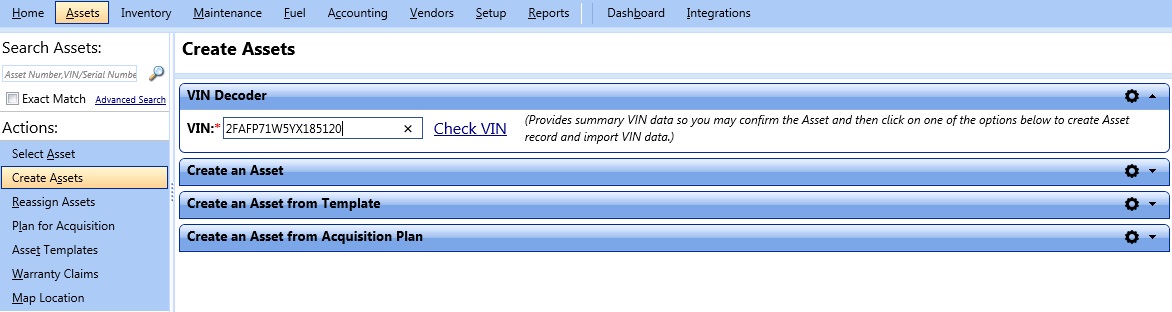 VIN decoder